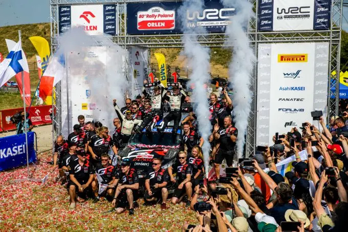 Toyota Gazoo Racing winnaar ORLEN 80e Rally van Polen 2024 Foto 2