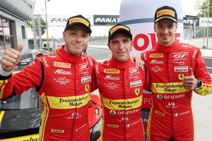 Fanatec GT WorldChEU pwrd by AWS Endurance Cup Round 8 Monza kwalificatie 51-_AF_Corse_-_Francorchamps_Motors_-_Alessandro_PIER_GUIDI_-_Vincent_ABRIL_-_Alessio_ROVERA_-_Ferrari_296_GT3 Foto 2