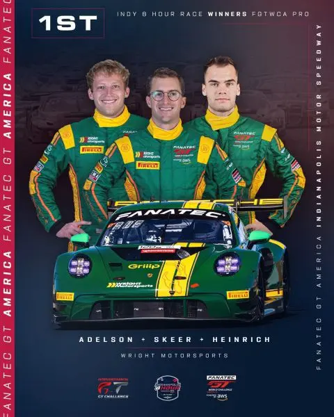 Fanatec GT World Challenge America Indianapolis 4 – 6 Oct 2024 Afbeelding 5 Wright Motorsports winnaar FGTWCA Pro-klasse