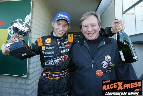 Renger van der Zande met vader Ronald zijn steun en toeverlaat