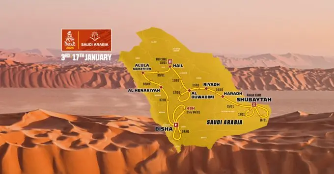 Dakar Rally 2025 event poster