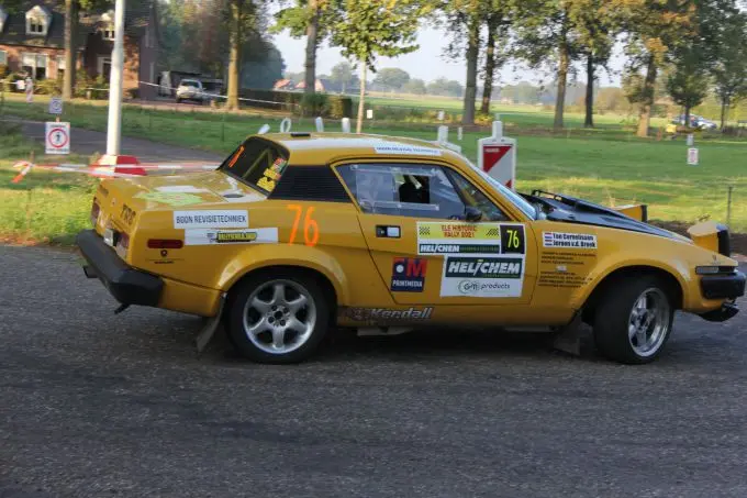 ELE Rally 2021 Triumph TR8 Ton Cornelissen foto Peter Vader