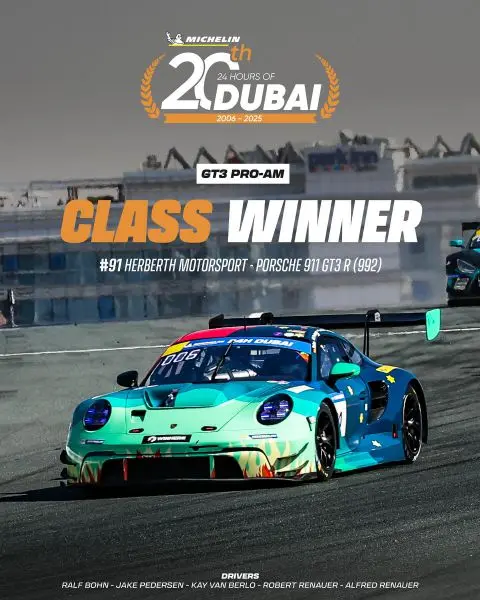 24H Dubai 2025 AlManar Racing by Team WRT wint met BMW M4 GT3 EVO Foto 4