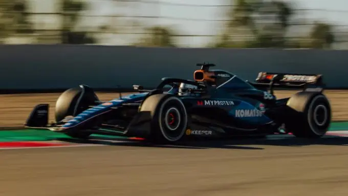 Carlos Sainz F1 Williams test Barcelona