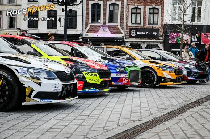 rally wagens close up