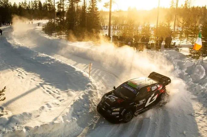 Rally Sweden 2025 Foto 2 Elfyn Evans sneeuw actie