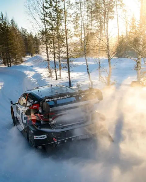Toyota Gazoo Racing 1-2 overwinning Rally Sweden 2025 Foto 14 rear
