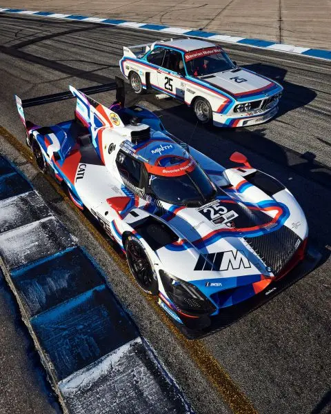 12H Sebring livery BMW M Team RLL Hybrid V8 herdenkt 50 jaar BMW Noord-Amerika Foto 11