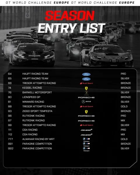GT World Challenge Europe powered by AWS 2025 afbeelding 3