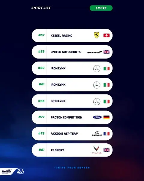 24H Le Mans 2025 entry list 9