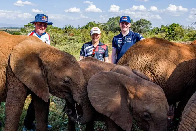 FIA WRC Safari Rally Kenia 2025 Takamoto Katsuta van Toyota GAZOO Racing, Adrien Fourmaux van Hyundai Motorsport en Josh McErlean van M-Sport Ford