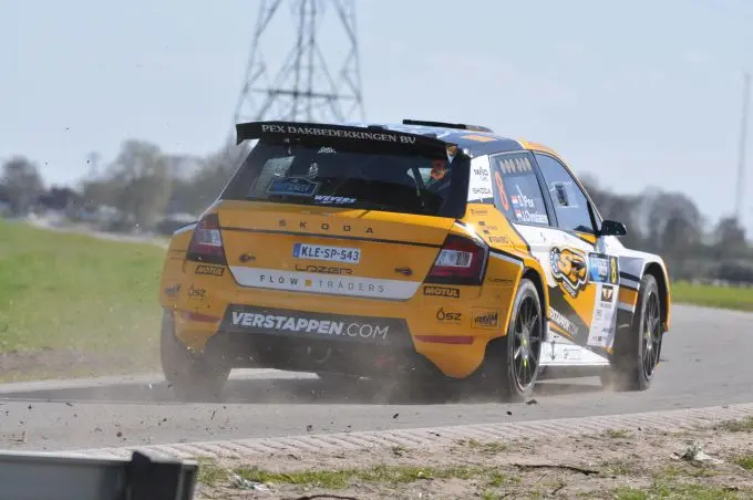 Van Wieren Zuiderzeerally 2025 Foto 6 Stan Pex Skoda Fabia Rally2 Evo achterzijde