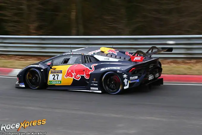 Lamborhinin Huracán Mirko Bortolotti Luca Engstler en Christian Engelhart
