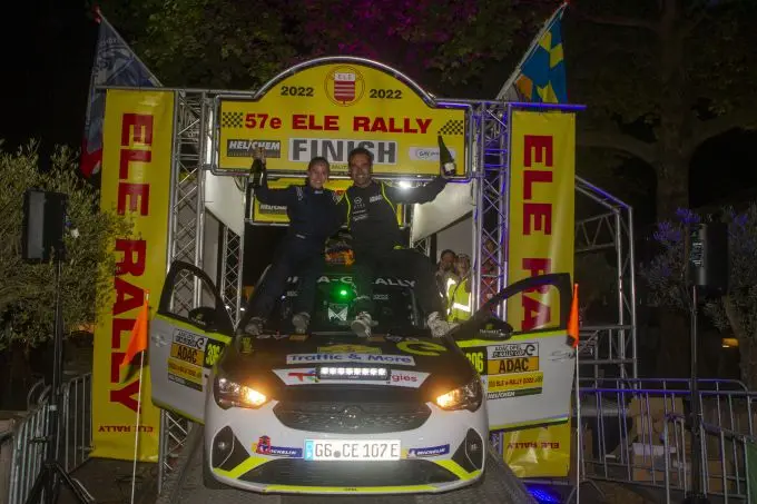 Timo van der Marel won in 2022 de Opel ELEctic Rally 
