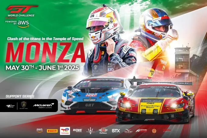 GT World Challenge Europe Monza 2025 event banner