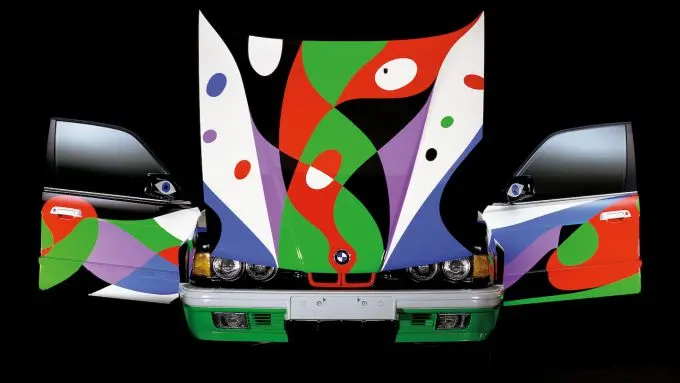 Fine Art on Wheels BMW Art Cars tentoonstelling Louwman Museum #10 César Manrique BMW 730i 1990