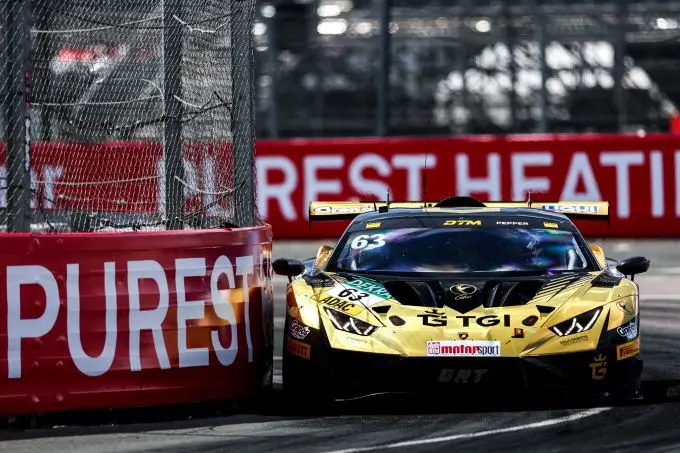 Jordan_Pepper DTM Norisring Lamborghini Huracan GT3 EVO2 van GRT Grasser Racing Team actie
