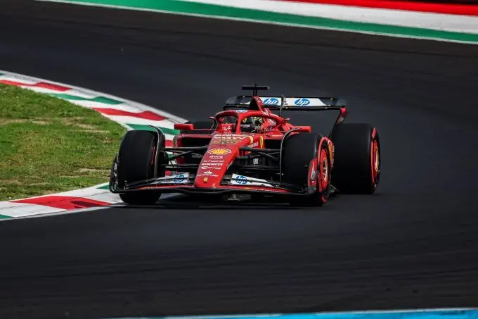 Ferrari on track in Monza