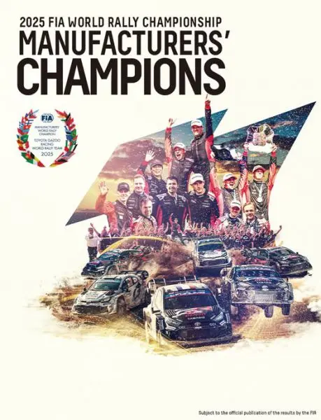 FIA WRC Central Europe Rally Toyota Gazoo Racing World Champion 2025