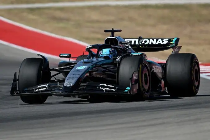 Preview GP Mexico 2025 F1 George Russell Mercedes actie