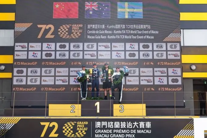 FIA TCR World Tour Macau 2025 Lynk & Co Cyan Racing Bron foto Cyan 2