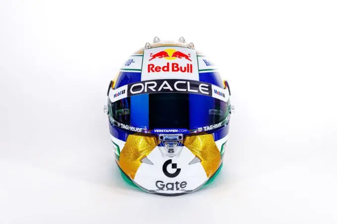Max Verstappen verrast met speciale helm in Brazilië Foto 4
