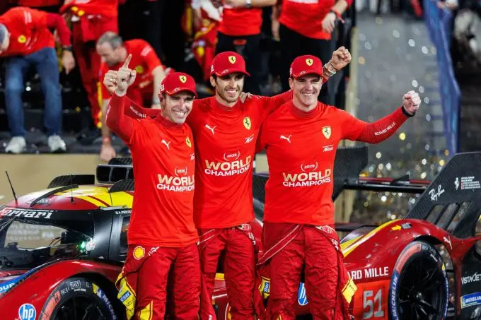 Ferrari wint zijn negende endurance racing-titel in de 8 Hours nof Bahrain 2025