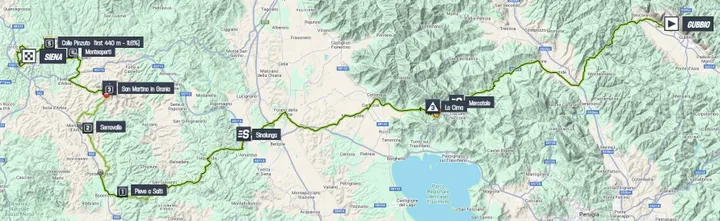 Karte Giro d'Italia 2025 Etappe 9