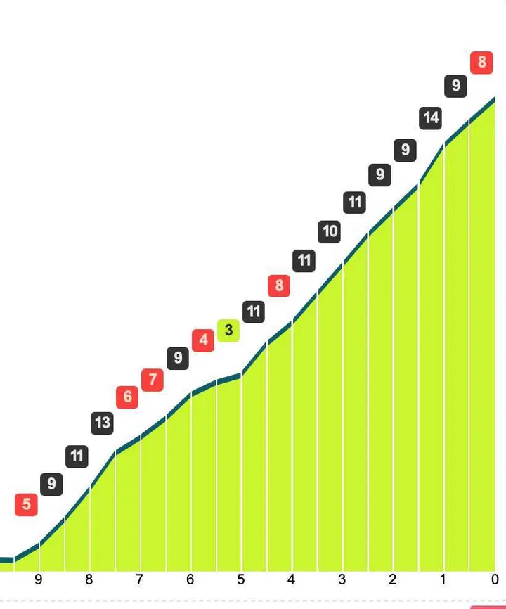 Profil des letzten Anstiegs der Tour de Suisse 2025