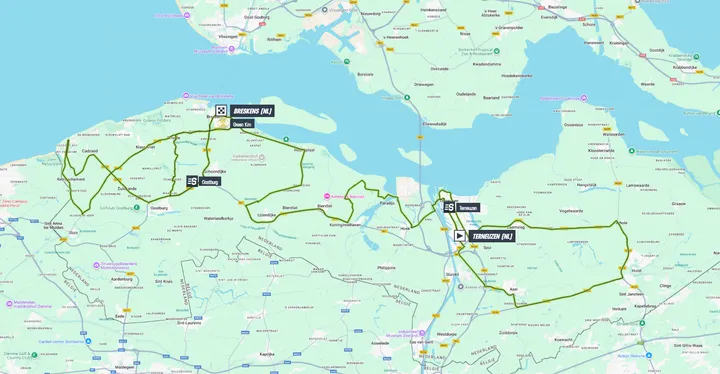 Karte Renewi Tour 2025 Etappe 1