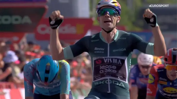 Van Aert gewinnt die 15. Etappe der Vuelta a España 2026