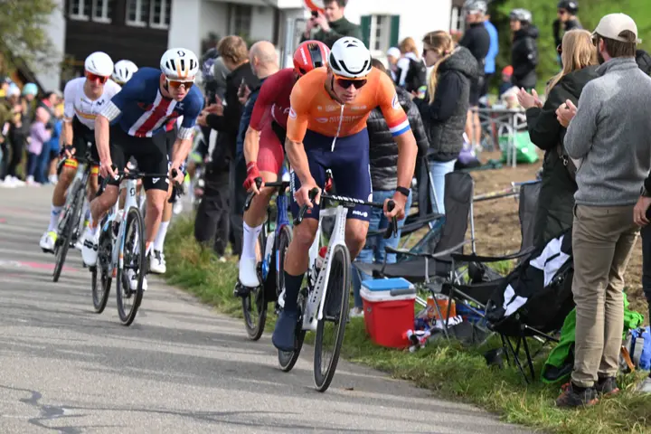 Mathieu van der Poel bei der Radsport-WM 2024.