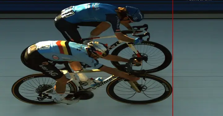 Fotofinish entscheidet den Europameistertitel: Evenepoel schlägt Ciccone um Millimeter.