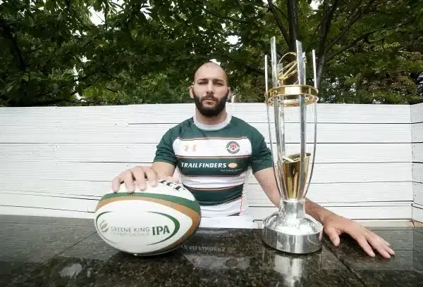 LONDON, ENGLAND - SEPTEMBER 03: Adam Preocanin of Ealing Trailfinders during the 2013/14 Greene King IPA Championship Launch at St Margarets Pub on September 03, 2013 in London, England. (Photo by Charlie Crowhurst/Getty Images)