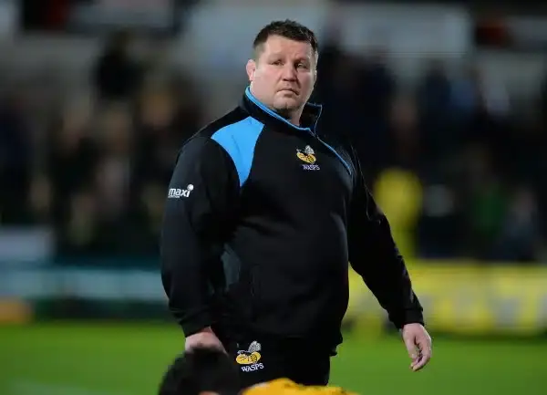NORTHAMPTON, ENGLAND - MARCH 27: Dai Young, Director of Rugby of Wasps during the Aviva Premiership match between Northampton Saints and Wasps at Franklin's Gardens on March 27, 2015 in Northampton, England. (Photo by Tony Marshall/Getty Images)