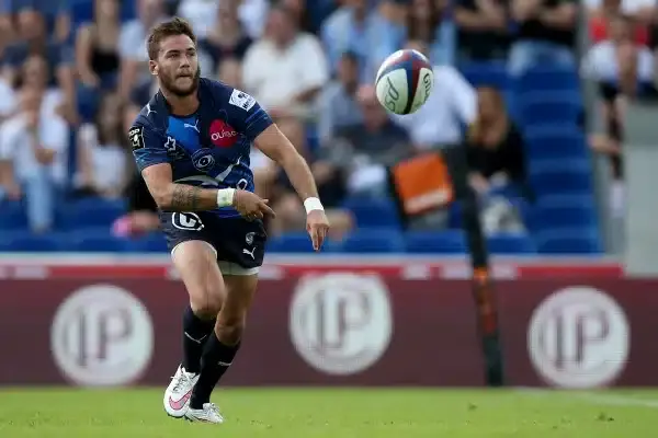 BORDEAUX, FRANCE - SEPTEMBER 06: Benoit Paillaugue of Montpellier during the French Rugby League Top 14 between Union Bordeaux Begles and Montpellier on September 6, 2015 in Bordeaux, France. (Photo by Romain Perrocheau/Getty Images)