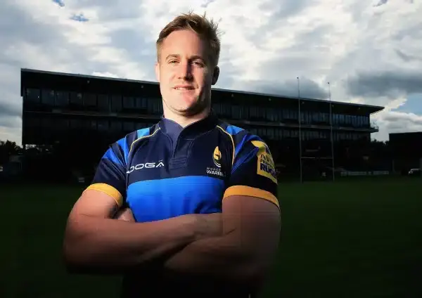 WORCESTER, ENGLAND - SEPTEMBER 23: Gerrit-Jan van Velze of Worcester Warriors poses for a portrait at the photocall held at Sixways Stadium on September 23, 2015 in Worcester, England. (Photo by Matthew Lewis/Getty Images)