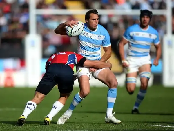  during the 2015 Rugby World Cup Pool C match between Argentina and Namibia at Leicester City Stadium on October 11, 2015 in Leicester, United Kingdom. (Photo by Ben Hoskins/Getty Images)