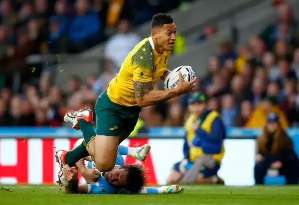 during the 2015 Rugby World Cup Semi Final match between Argentina and Australia at Twickenham Stadium on October 25, 2015 in London, United Kingdom.