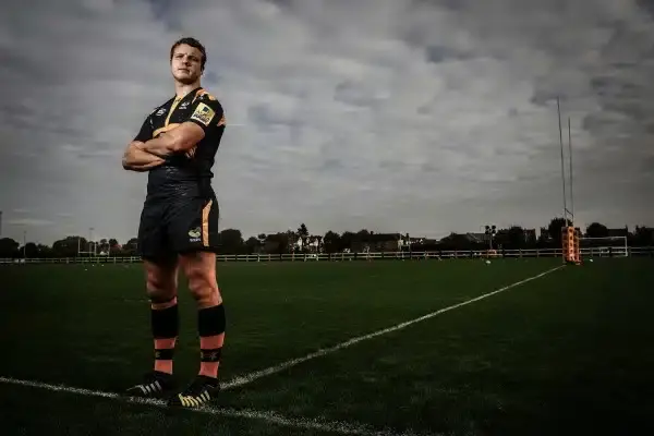 ACTON, ENGLAND - OCTOBER 20: Joe Launchbury of Wasps poses for a portrait during a Wasps Media Session at Twyford Avenue Sports Ground on October 20, 2015 in Acton, England. (Photo by Jordan Mansfield/Getty Images)