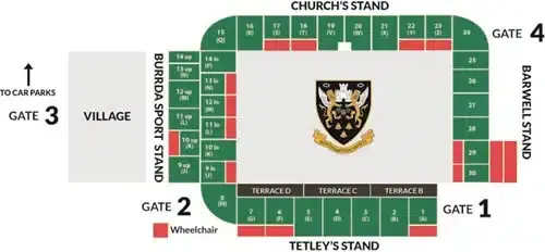 saints stadiumblocks plusletters gates