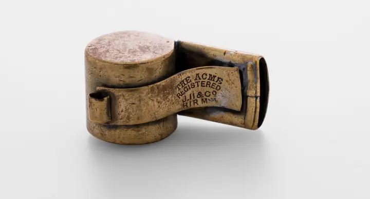 first sports whistle side