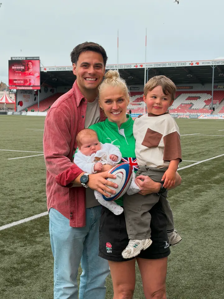 Holly with husband Emmerson and their two children