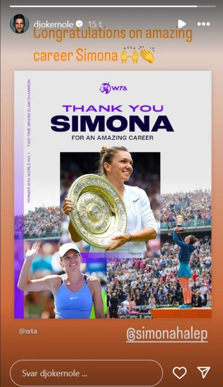 djokovic story halep