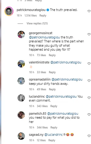 Os adeptos reagem negativamente ao comentário de Patrick Mouratoglou (em cima)