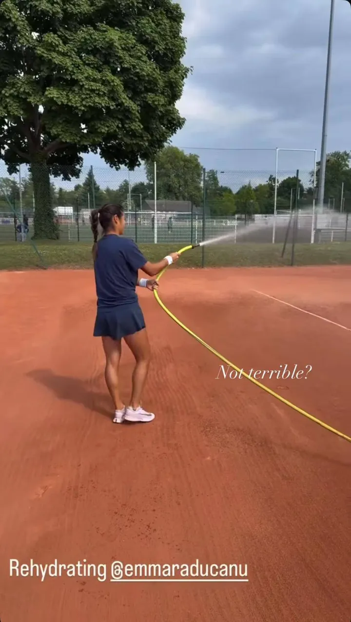 Emma Raducanu's Instagram stories.