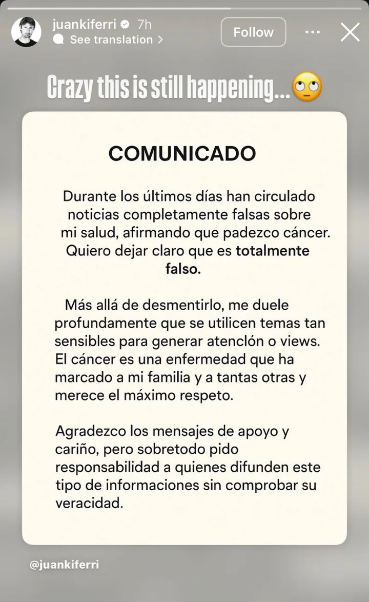 Ferrero's Instagram