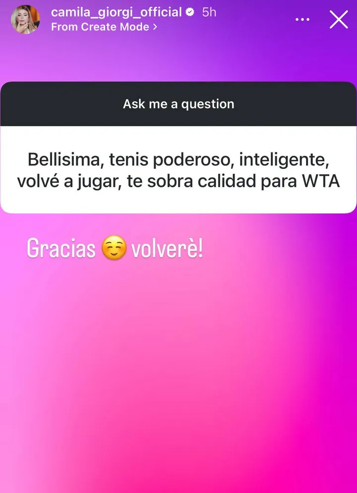 Historias de Instagram de Giorgi 3