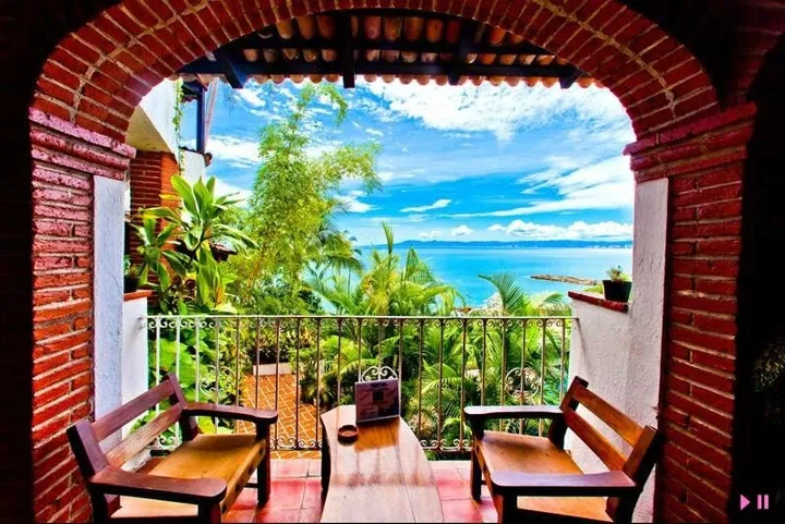 fantasy the vibrant scenery at playa conchas chinas in puerta vallarta mexico