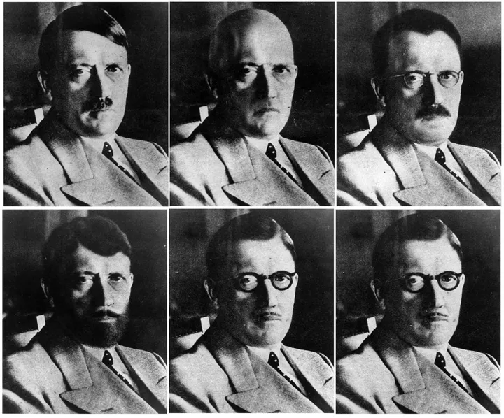 here are all of the disguises in one photo
